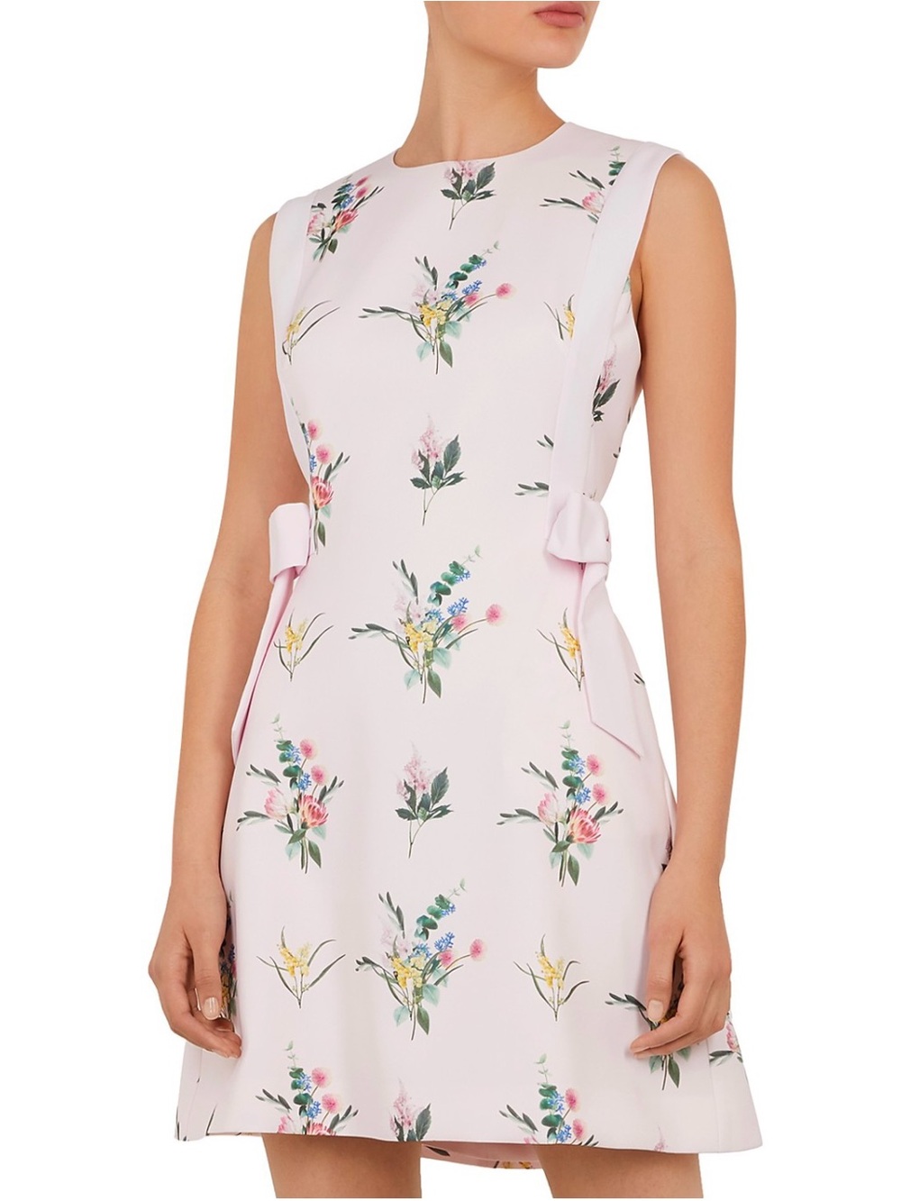 NWT Ted Baker Fleuray Flourish Pink Floral Dress Size 1